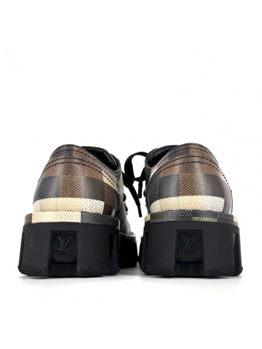 Louis Vuitton Loafers LV Checker Damoflage Shoes LV Combat Boot 25 cm 6 Sizes - Picture 3 of 10